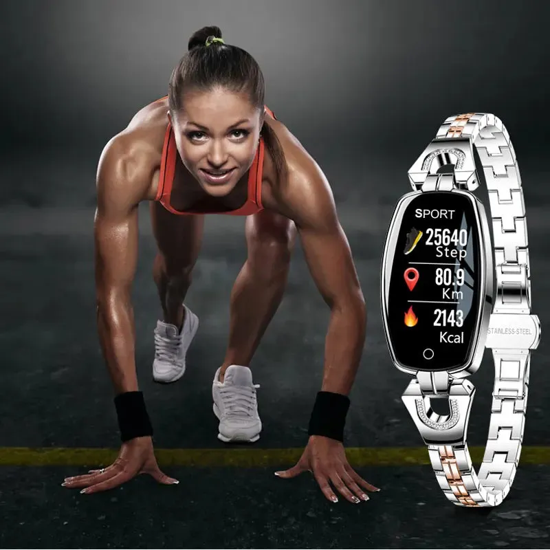 2021 H8 and H8 pro Women Smartwatch Heart Rate Monitor Blood Pressure Smart watch Band  Fitness Tracker lady bracelet Wristband
