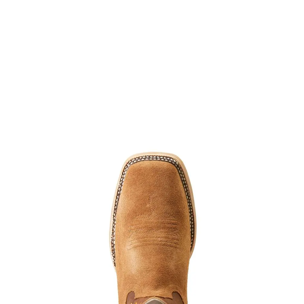 Ariat Mens Brushrider Suntan Roughout/Rusty Brown