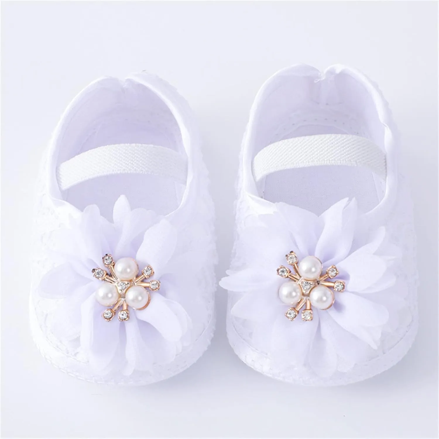 Baby Shoes Fashion Soft Sole Infant Shoes Pearl Dress Flower Princess Shoes Infant Shoes Boy Shoe