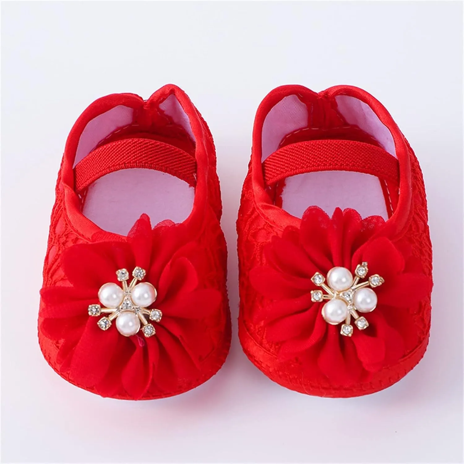 Baby Shoes Fashion Soft Sole Infant Shoes Pearl Dress Flower Princess Shoes Infant Shoes Boy Shoe