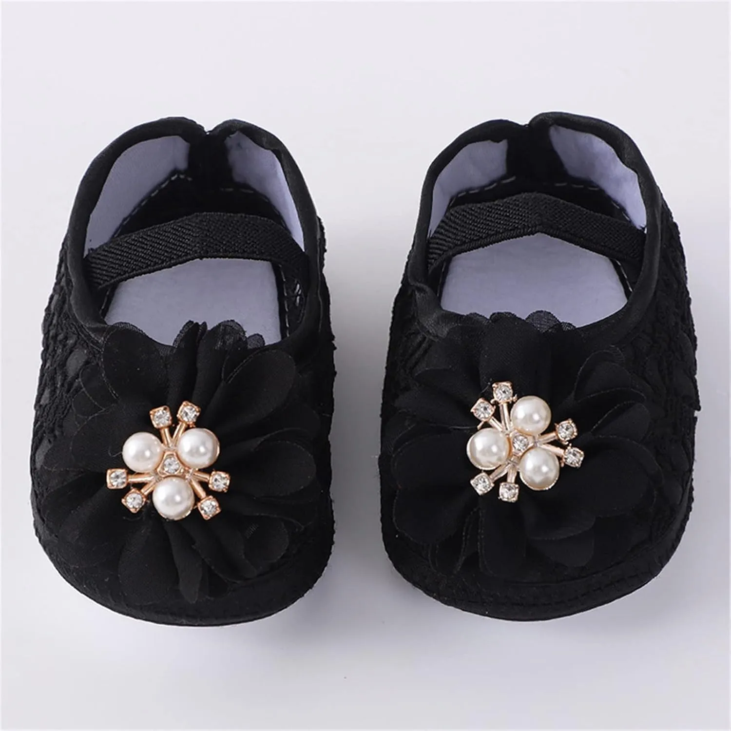 Baby Shoes Fashion Soft Sole Infant Shoes Pearl Dress Flower Princess Shoes Infant Shoes Boy Shoe