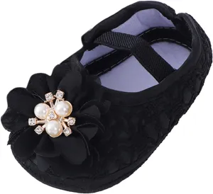 Baby Shoes Fashion Soft Sole Infant Shoes Pearl Dress Flower Princess Shoes Infant Shoes Boy Shoe