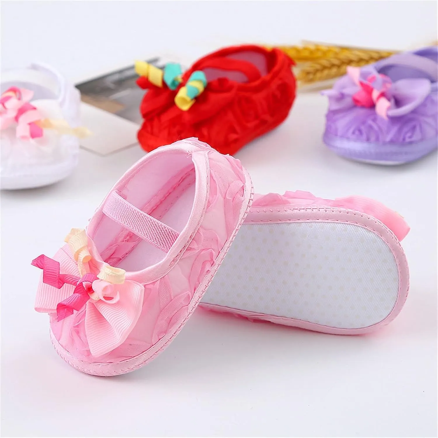 Baby Shoes Fashion Soft Sole Infant Shoes Pearl Dress Flower Princess Shoes Infant Shoes Little Boys Slip on