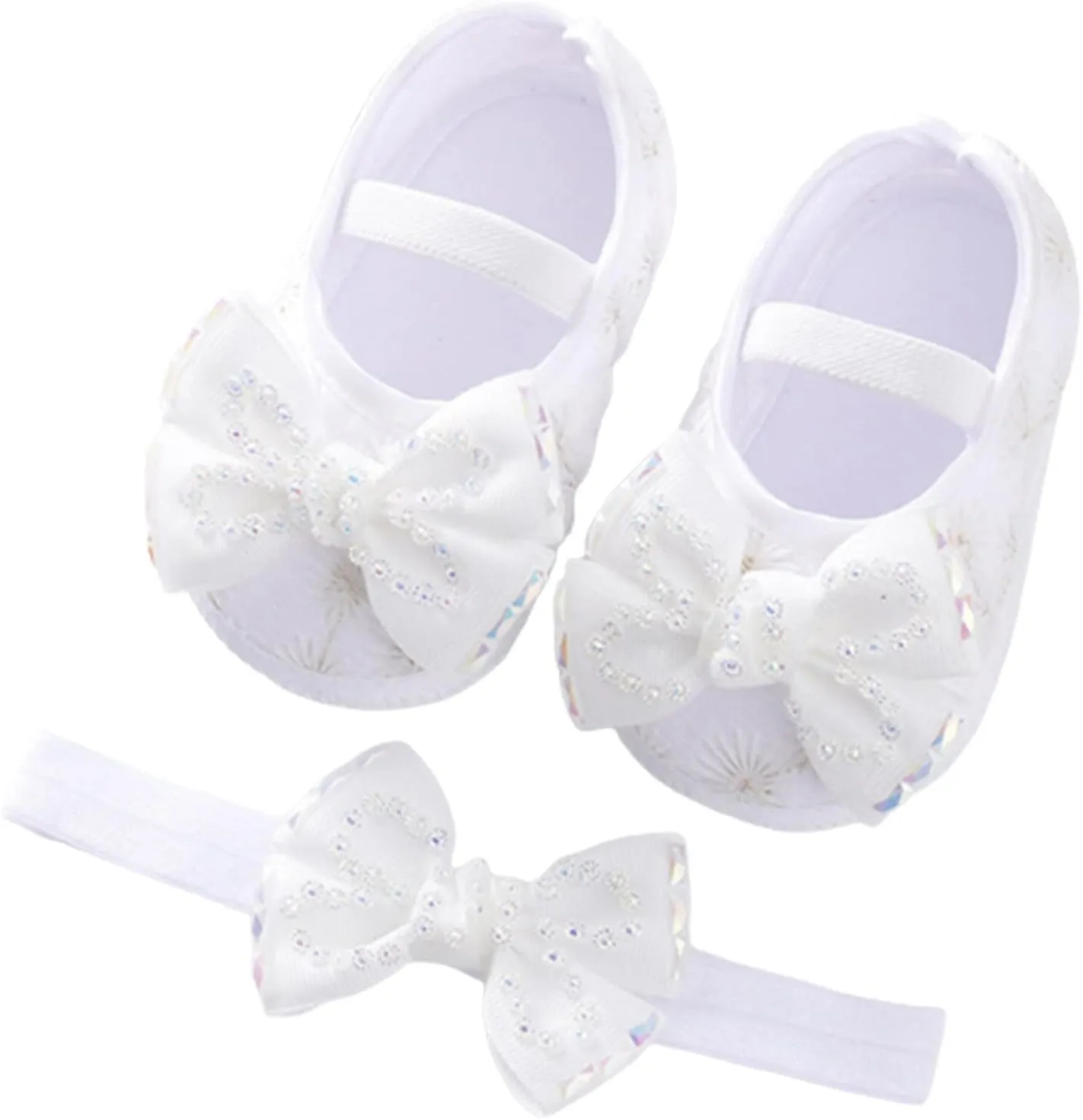 Baby Shoes Fashion Soft Sole Infant Shoes Pearl Dress Flower Princess Shoes Infant Shoes Size 4 Shoes for Baby Girls