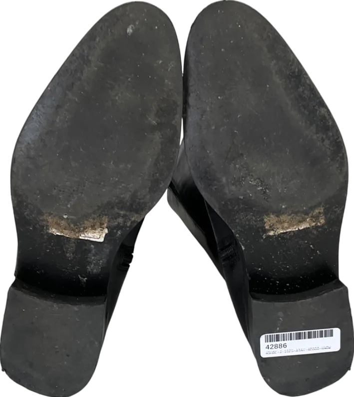 Dune Taylyn - Black Riding Boots With Signature Buckle Detail UK 5 EU 38 