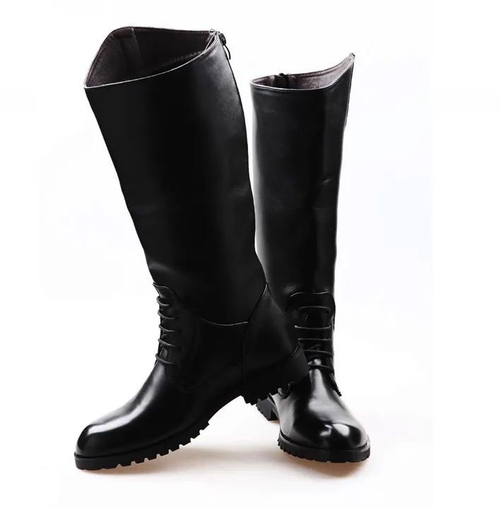 Horse Riding Boots For Women Men- Waterproof Leather Long Boots- Black Brown Knee High Boots