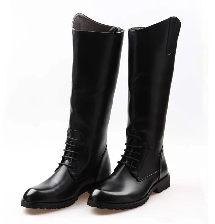 Horse Riding Boots For Women Men- Waterproof Leather Long Boots- Black Brown Knee High Boots