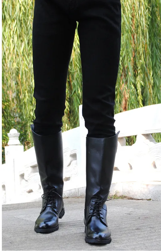 Horse Riding Boots For Women Men- Waterproof Leather Long Boots- Black Brown Knee High Boots