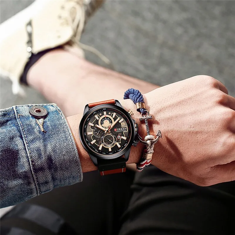 Multifunctional Quartz Watch with Calendar