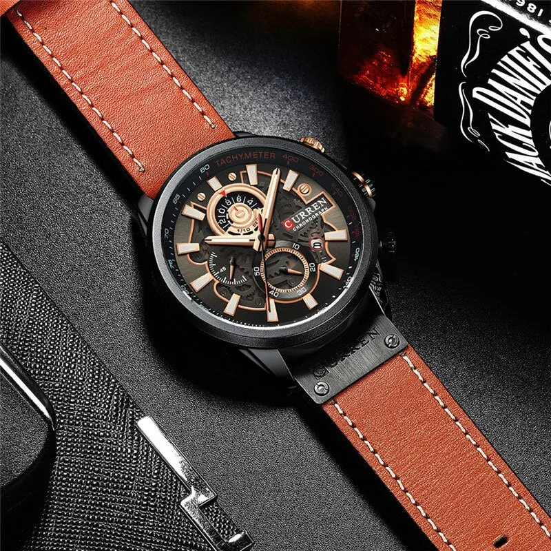 Multifunctional Quartz Watch with Calendar