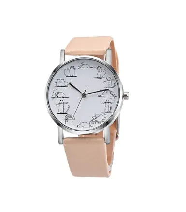Whisker Watch Couture - Simple Cat Multicolor Watch