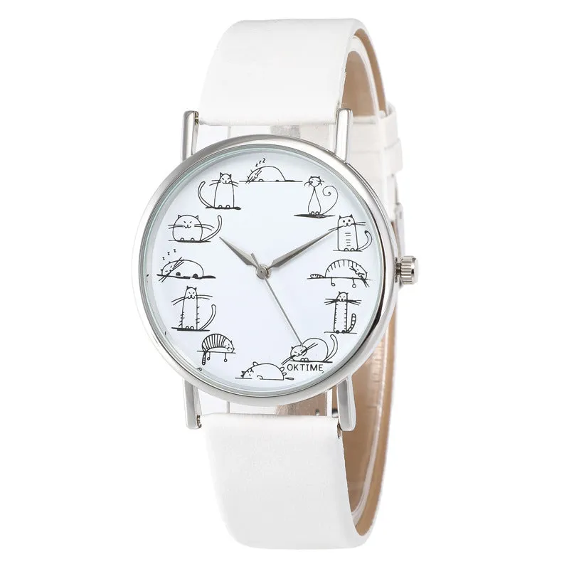 Whisker Watch Couture - Simple Cat Multicolor Watch